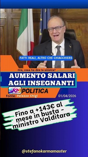 Teachers' salaries have been increased: Minister Giuseppe Valditara explains everything.