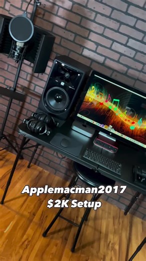 AVAILABLE — Studio Setup $2,000 🎧 Complete Professional Studio Setup What’s Included: • 27” Apple Display • Apple Mac mini Core i5 2.8GHz – 16GB RAM / 512GB SSD – 2014 Model • Wireless keyboard & mouse trackpad • Focusrite Scarlett 2i2 Audio Interface • Akai Mini Drum Pad • 8” JBL Studio Monitors • 2× Speaker foam • AKG Studio Microphone • 2× Headphones • Mic stands & mic shield • Black studio table & chair • All cables included #StudioSetup #RecordingStudio #MusicProduction #HomeStudio #Produc