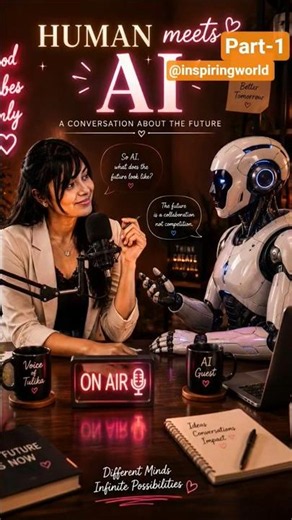 Interview of Robot part-1 #podcasts #robot #interview #India #motivation #real #aivideos