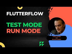 FlutterFlow previe app, Test mode and Run mode