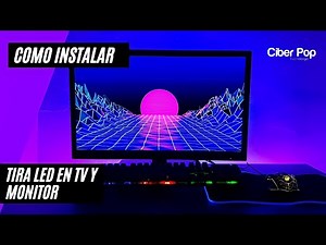 Cómo Instalar Tira Led en el Televisor y Monitor