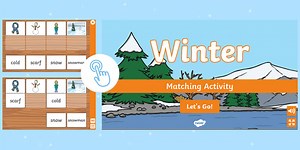 Winter Interactive Matching Activity