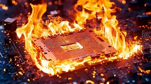 A Computer Motherboard on Fire with a Cpu on Top of it Stock Footage - Video of hardware, burning: 337640138