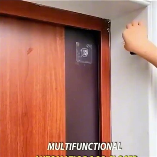 1 Piece Black Door Closer, Easy To Install Without Drilling, Suitable