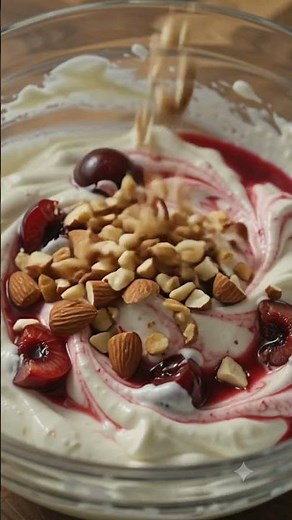 Homemade chocolate cherry bites with a creamy filling and nuts #chocolaterecipe
