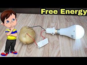 Free Energy light Bulb using Potato - AWESOME IDEA