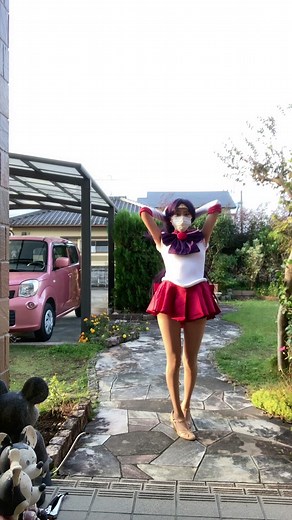 セーラーマーズコスプレで光る瞬間