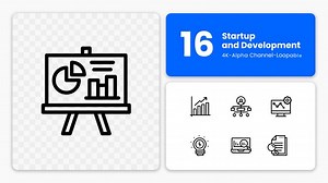 Startup and Development Animated Icon Pack