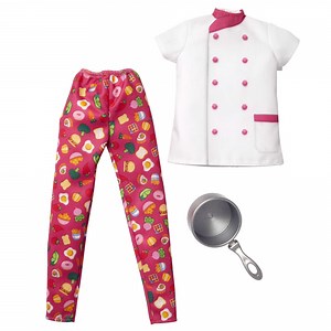 Barbie Chef Fashion Pack, Clothing Set for Dolls with Jacket, Pants & Pot Accessory