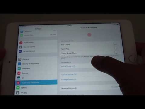 iPad Mini 4: How to Remove Touch ID / Fingerprint Lock Screen
