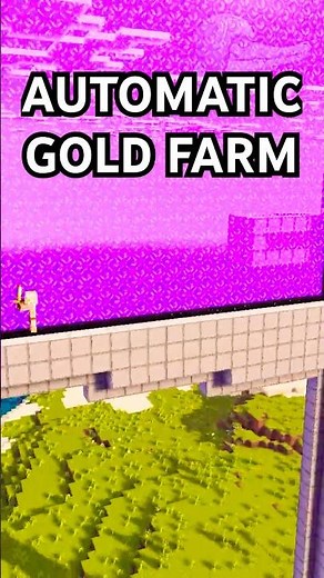 BEST AUTOMATIC GOLD FARM 1.21.131 In Minecraft Bedrock! #minecraft #minecraftbuilding #shorts
