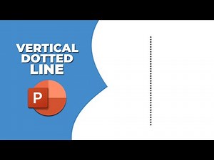 How to draw a vertical dotted line in PowerPoint