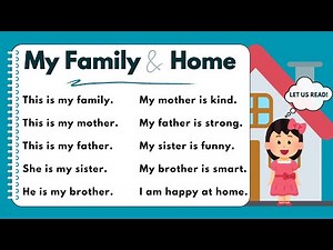 MY FAMILY AND HOME 🏠 | EASY ENGLISH PRACTICE| Read along | with Teacher Jake