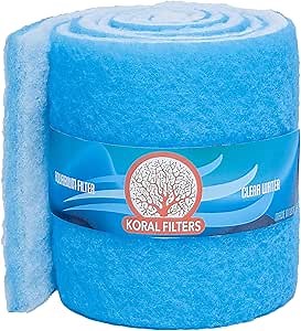 Premium Aquarium Filter Media Pad - Cut-to-Fit Roll, Fresh and Saltwater Safe, Blue & Dye-Free Options, Made in USA (Blue Bonded, 6ft 24" by 0.75 Inches)