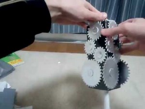 [紙工作]歯車を作って沢山つなげてみた