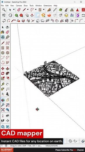 how to model site context using a Cadmapper inside of Sketchup #sketchup #shorts