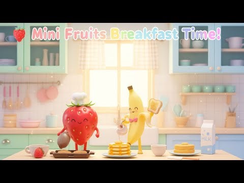 Smoothie Kitchen Adventure 🍌🍓 | Happy Mini Fruits Cooking Show!