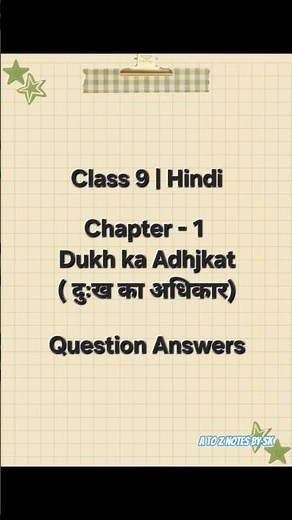 Class 9 Hindi Chapter 1 Dukh ka Adhikar Question Answers Class 9 Sparsh NCERT