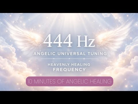 Quick 10 Minute 444 Hz Angelic Universal Tuning • Divine Protection, Balance & Spiritual Alignment