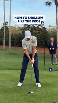 Model the golf swing of luddeaberg and such a great explanation from brycecopegolf on how to shallow