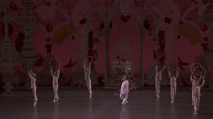 #24DaysOfNutcracker Day 19... The Candy Canes take center stage, led by a hoop-jumping soloist. In the original Mariinsky production, the leader of the Candy Canes was called The Buffoon, after the circus-worthy, acrobatic nature of Balanchine's choreography. Principal Dancer Daniel Ulbricht has been performing this role for nearly 20 seasons—but there are just 6 days left to catch him this season in George Balanchine's The Nutcracker® on Marquee TV: marquee.tv/nycbnutcracker | New York City Bal