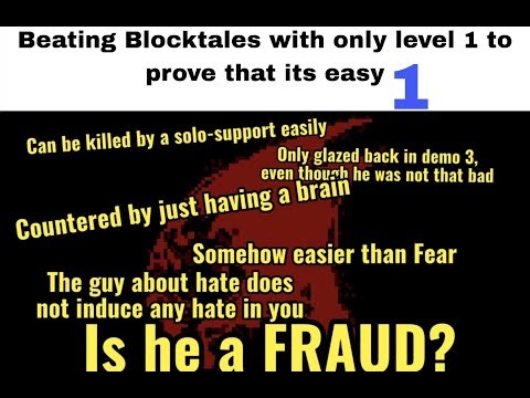 Beating Blocktales but I can only stay on level 1 to prove how easy it is (part 1)