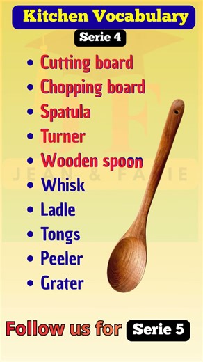 Learn Kitchen Vocabulary in English FAST (series 4/30) | Listen & Repeat with Jean & Fabie