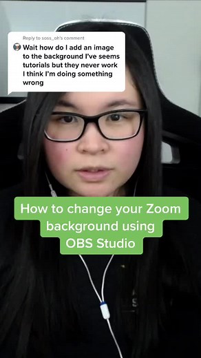 Reply to @soss_oh The best way to use a virtual background on Zoom is with a green screen customized on OBS Studio. 💡