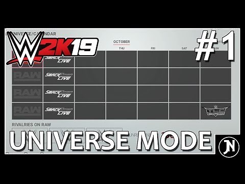 WWE 2K19 Universe Mode - Setting Up - Episode 1