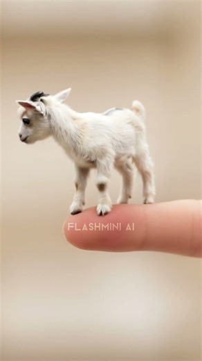 Finger-size goat 🐐 #trending #goat #shorts