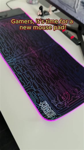 RGB Wireless Charging Desk Mouse Pad #mousepad #TechTok #RGB #deskmat #ttshop