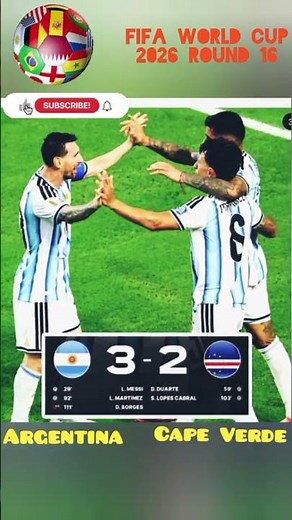 Argentina vs Cape Verde | Live football match online today results, FIFA World Cup Score LIVE USA