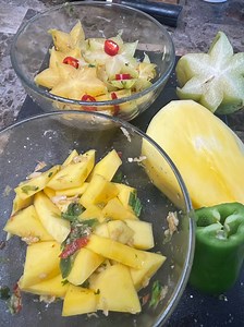 Let’s make Chow ( spicy fruit) #childhoodjoy #islandlife #freshfruits #pickledfruit | Jenny’s Wok