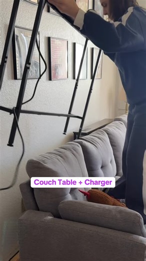 Sofa Couch console table for behind your couch and furniture to access your outlet extender , charging station, and gives you storage in your living room and home organization ❤️ Comment “ SHOP” to check it out #ConsoleTable #CouchTable #Livingroom #couchtok #OutletExtender #homestorage #homeorganization #sofatable #chargingstation | Wild Tries