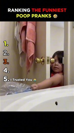 Ranking The Funniest Poop Pranks #funny #funnyvideos #shorts