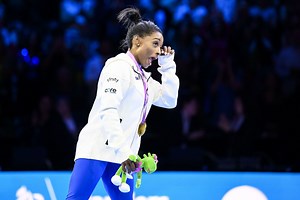 "I got to my feet and wiped my eyes"- When Simone Biles opened up about the terrifying fall she endured while learning a new skill