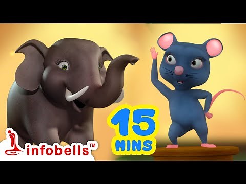 हाथी राजा कहाँ चले - Hathi Raja Kahan Chale | Hindi Rhymes for Children | Infobells #hindirhymes