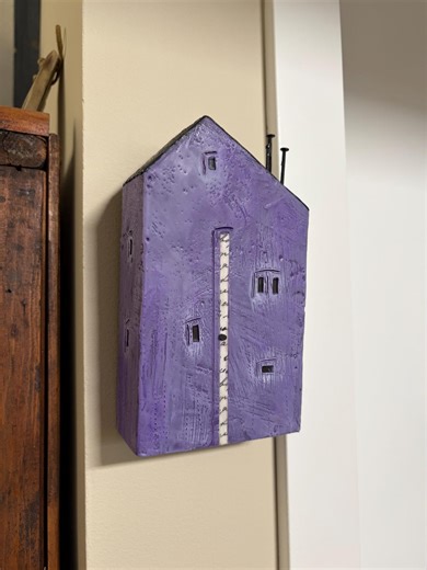Encaustic/beeswax House, Hang or Shelf Sitter, Canadian Fine Art, Collectible - Etsy