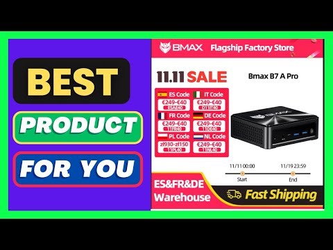 BMAX B7A Pro Mini Pc AMD Ryzen 5 7430U Processor AM