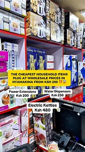1.2M views · 12K reactions | Household items at wholesale prices in Nyamakima from as low as Ksh.200 #householditems #kitchenware #wholesale #Nyamakima #haul #plugs | Rhodamboya | Facebook