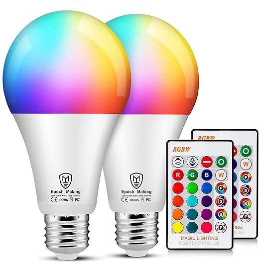LED RGB Color Changing Light Bulbs with Remote