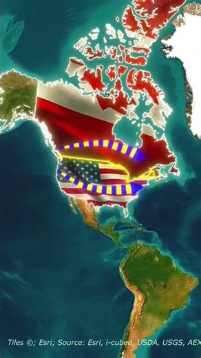 #mapping #geography #facts #map #countryballs #canada #usa #geopolitics #global #youtubeshorts