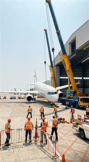 Cranes Collapse onto a Brand-New Passenger Plane… It Gets Destroyed