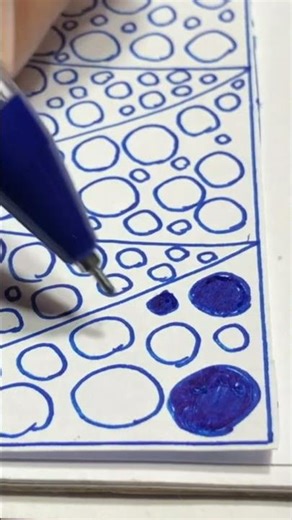 Easy and Satisfying Zentangle Pattern | Relaxing Art for Stress Relief ✨ #art