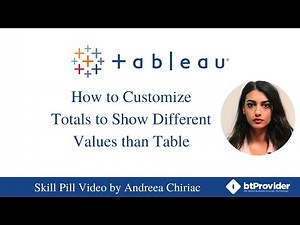 How to Customize Totals to Show Different Values Than Table