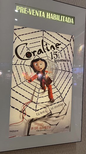 El Reestrenó de Coraline es el 15 de agosto 💛💙 #coraline #cinema #cine #peliculas