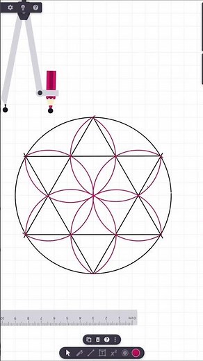 Sacred Geometry by Hand — Flower of Life Tutorial | Compass & Scale Only