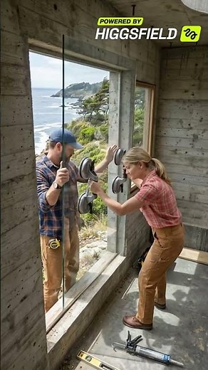Cabane moderne perchée dans les arbres à flanc de falaise 🌊🌳 Retraite en béton face à l'océan