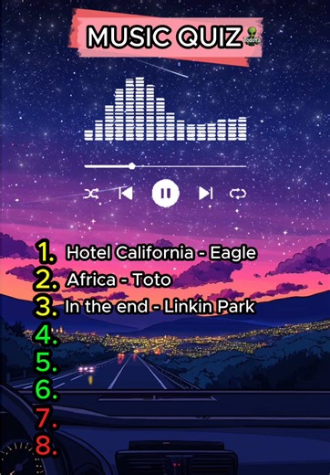 Desafío Musical: Adivina 6 de 8 Canciones