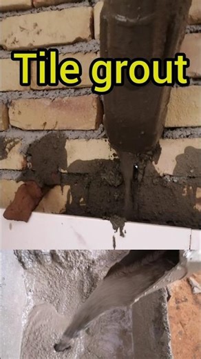 Grout Removal & Tile Backing #worker #tile #Grout #TileInstallation #Masonry #BuildingWork #shorts